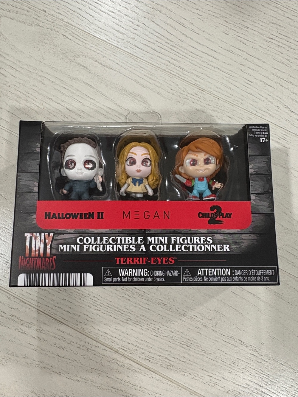 Tiny Nightmares Terrif-Eyes Collectible Mini Figures - Halloween, chucky